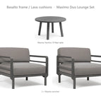 Basalto frame / Lava cushions