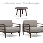Terra frame / Lava cushions