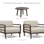 Terra frame / Perla cushions