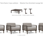 Terra frame / Lava cushions