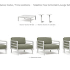 Gesso frame / Timo cushions