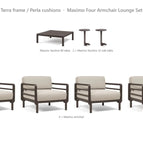 Terra frame / Perla cushions