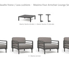 Basalto frame / Lava cushions