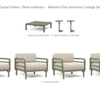 Cactus frame / Perla cushions