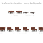 Terra frame / Cannella cushions