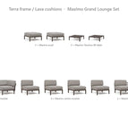 Terra frame / Lava cushions