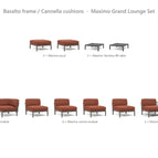 Basalto frame / Cannella cushions