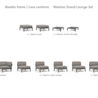 Basalto frame / Lava cushions