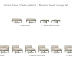 Cactus frame / Perla cushions