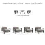 Basalto frame / Lava cushions