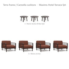 Terra frame / Cannella cushions
