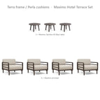 Terra frame / Perla cushions