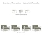 Gesso frame / Timo cushions