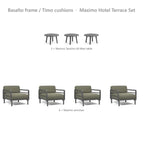 Basalto frame / Timo cushions
