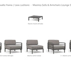 Basalto frame / Lava cushions