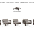 Terra frame / Lava cushions