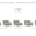 Gesso frame / Lava cushions