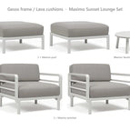 Gesso frame / Lava cushions