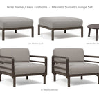 Terra frame / Lava cushions