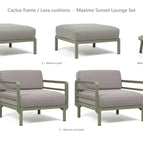 Cactus frame / Lava cushions