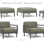 Basalto frame / Timo cushions