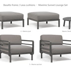 Basalto frame / Lava cushions