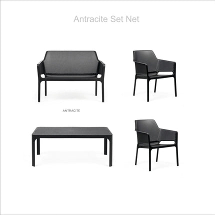Nardi Net 4 Seater Garden Furniture Set - hospitality
