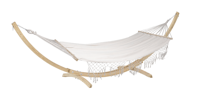 Natura Macramé Hammock & Kronos Wooden Frame Set | CWDH Ireland