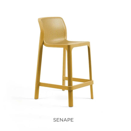 Net Stool Mini Outdoor Bar Stool by Nardi - hospitality