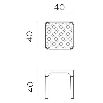 Net Table 40 Outdoor Side Table - hospitality