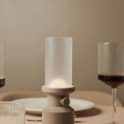 Niori RCS Table Lamp From The RCS Collection In Premium Alloy And Glass Rechargeable USB C Dimmer - hospitality