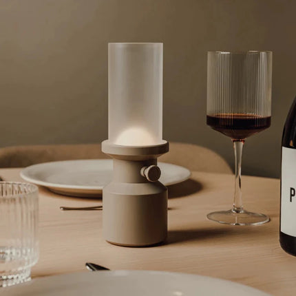Niori RCS Table Lamp From The RCS Collection In Premium Alloy And Glass Rechargeable USB C Dimmer - hospitality