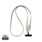 rPET,Zinc alloy / grey / 60 x 1.7 x 0.6 cm