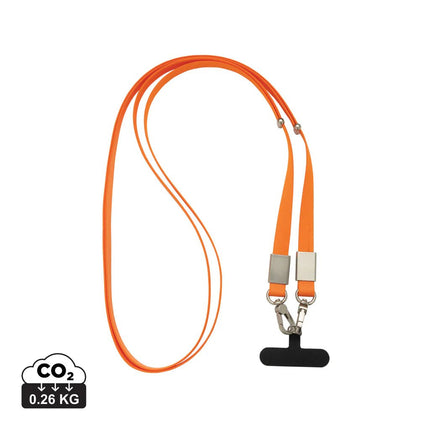 Nivo RCS recycled PET Crossbody lanyard - hospitality