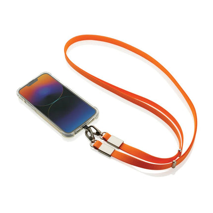 Nivo RCS recycled PET Crossbody lanyard - hospitality