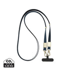 rPET,Zinc alloy / navy / 60 x 1.7 x 0.6 cm