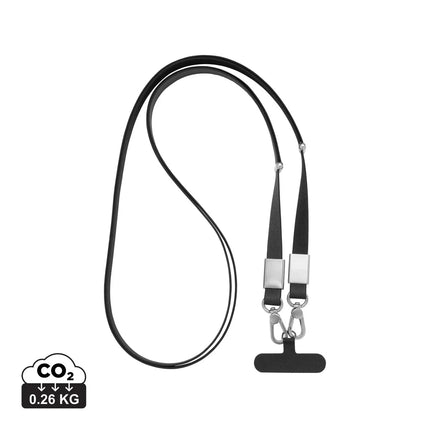 Nivo RCS recycled PET Crossbody lanyard - hospitality