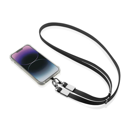 Nivo RCS recycled PET Crossbody lanyard - hospitality