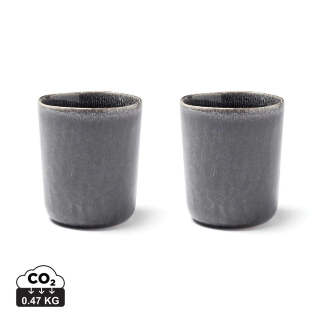 Nomimono Collection Stoneware Mugs Set Two Handcrafted - hospitality