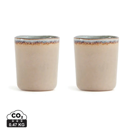 Nomimono Collection Stoneware Mugs Set Two Handcrafted - hospitality