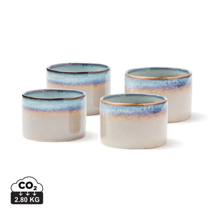 Nomimono Mini Four Piece Stoneware Bowl Set From The Exclusive Nomimono Collection With Triple Glaze – part of the Tapas Night kit