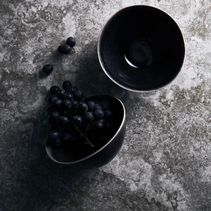Nomimono Stoneware Bowls 15.5 cm Two Piece Set Handcrafted Nordic Japanese Fusion Collection - hospitality