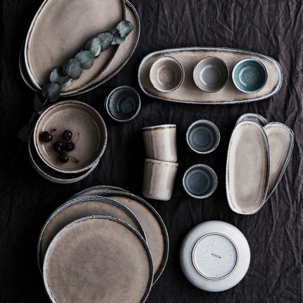 Nomimono Stoneware Plate Pair 26.5cm Atelier Collection - hospitality