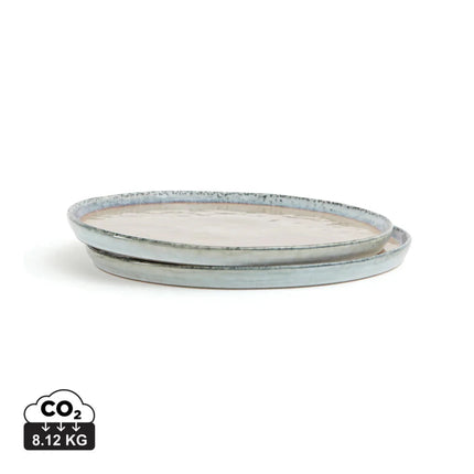 Nomimono Stoneware Plate Pair 26.5cm Atelier Collection – part of the Tapas Night kit