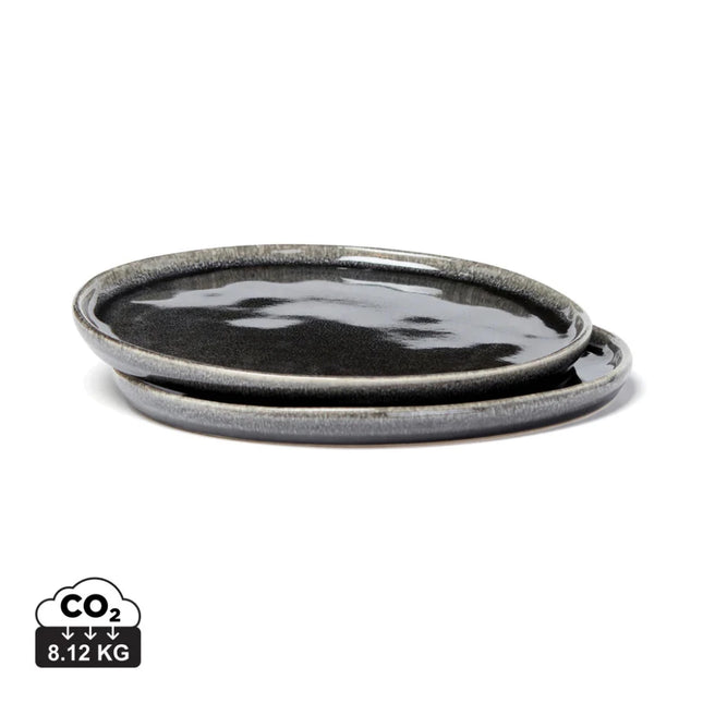 Nomimono Stoneware Plate Pair 26.5cm Atelier Collection - hospitality