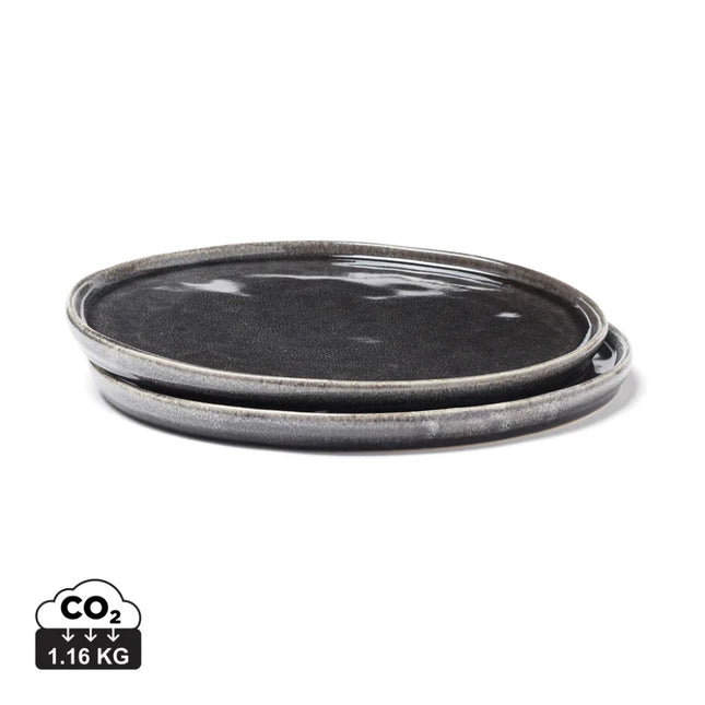 Nomimono Stoneware Plates Set In Earth Tones - hospitality