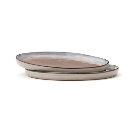 Nomimono Stoneware Plates Set In Earth Tones - hospitality