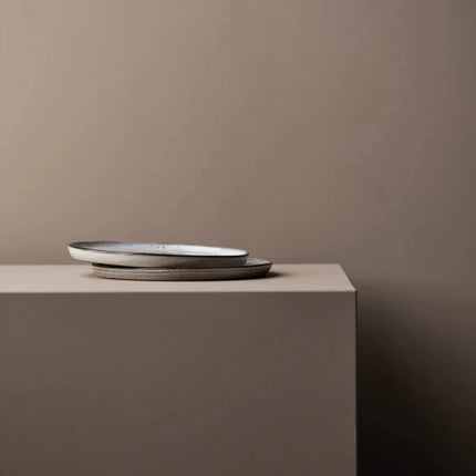 Nomimono Stoneware Plates Set In Earth Tones - hospitality