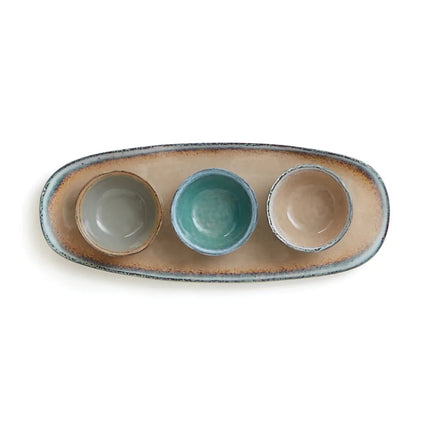 Nomimono Stoneware Serving Set Handcrafted Collection - hospitality