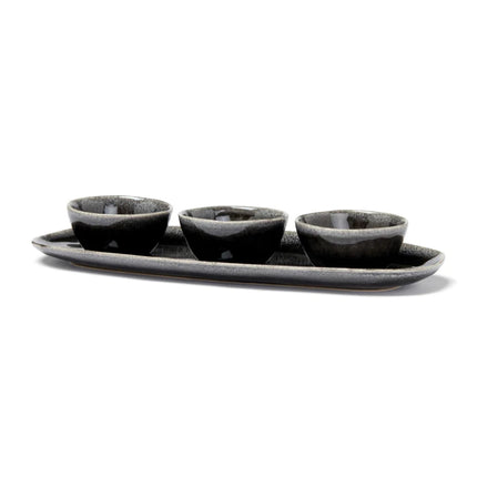 Nomimono Stoneware Serving Set Handcrafted Collection - hospitality